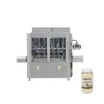 PLC control 8 nozzles glass jam jar filling machine